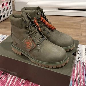 Green Timberland Premium Waterproof